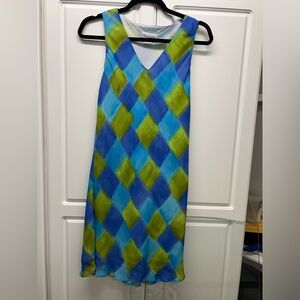 Vintage Tessuto V Neck mini dress size small